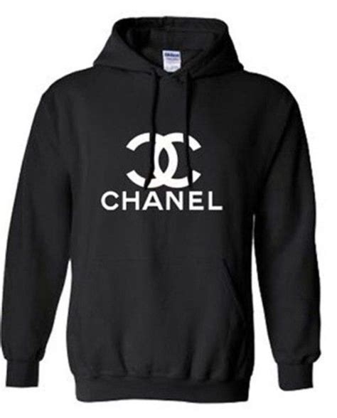 chanel black and white sweater|Chanel or die hoodie svart.